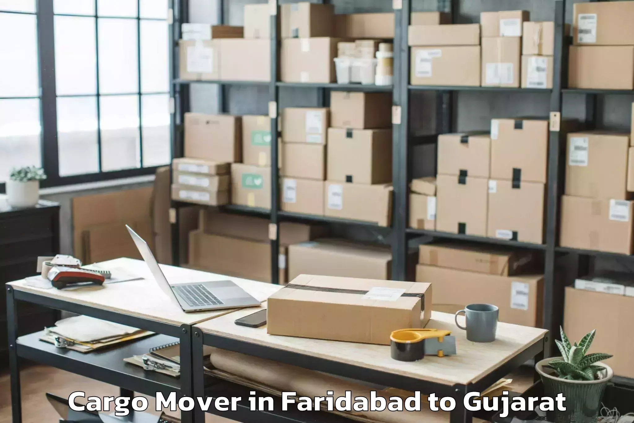 Reliable Faridabad to Gujarat Ayurved University Jam Cargo Mover